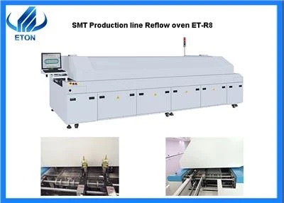 450 mm mesh-riem 8 zones reflow-oven in SMT-lijn