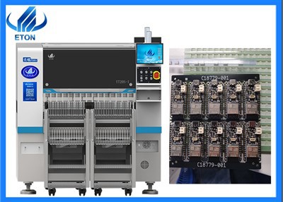 Cpk 1,33 ± 0,025 mm SKD-component die hoge precisie-oogst- en plaatsmachine voor PCB-productie opzet